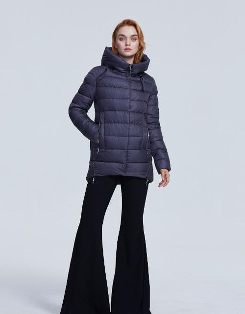 Load image into Gallery viewer, Women warm hooded winter coat women jacket casual parkas jacket