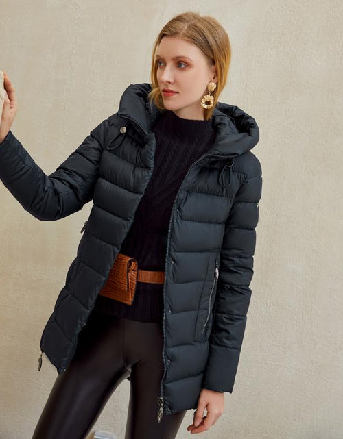 Load image into Gallery viewer, Women warm hooded winter coat women jacket casual parkas jacket