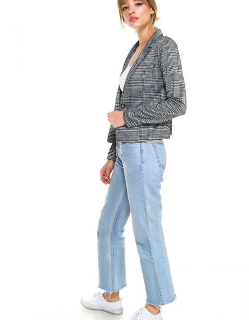 Load image into Gallery viewer, Point Plaid Blazer