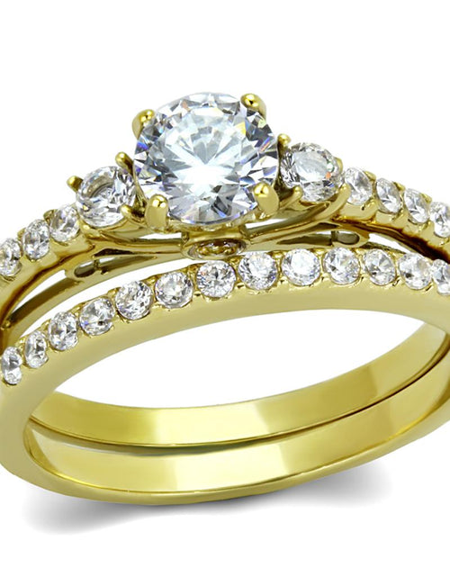 Load image into Gallery viewer, Women Stainless Steel Cubic Zirconia Rings TK2133