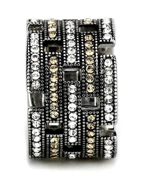 Load image into Gallery viewer, TK2987 - High polished (no plating) Stainless Steel Ring with Top