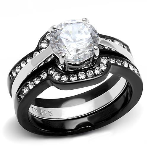 Load image into Gallery viewer, Women Stainless Steel Cubic Zirconia Rings TK3214
