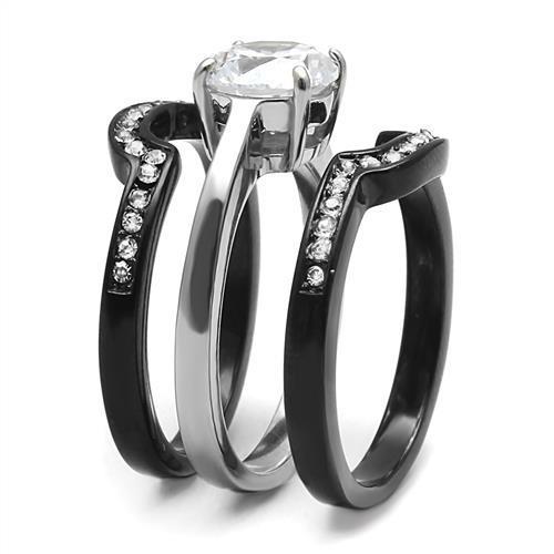 Load image into Gallery viewer, Women Stainless Steel Cubic Zirconia Rings TK3214