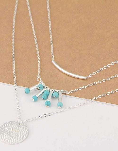 Load image into Gallery viewer, Turquoise Multilayer Necklace