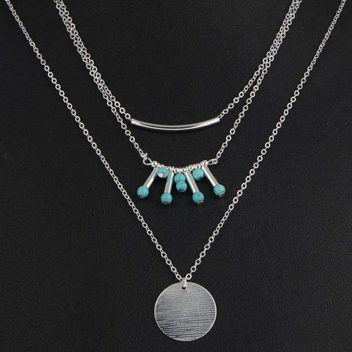 Load image into Gallery viewer, Turquoise Multilayer Necklace