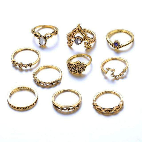 Load image into Gallery viewer, Vintage Stackable Ring Set