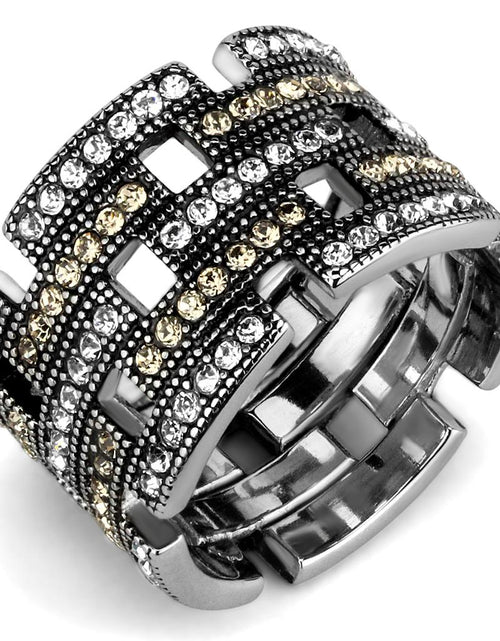 Load image into Gallery viewer, TK2987 - High polished (no plating) Stainless Steel Ring with Top