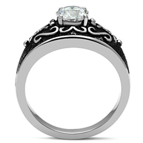 Load image into Gallery viewer, TK373 - High polished (no plating) Stainless Steel Ring with AAA Grade